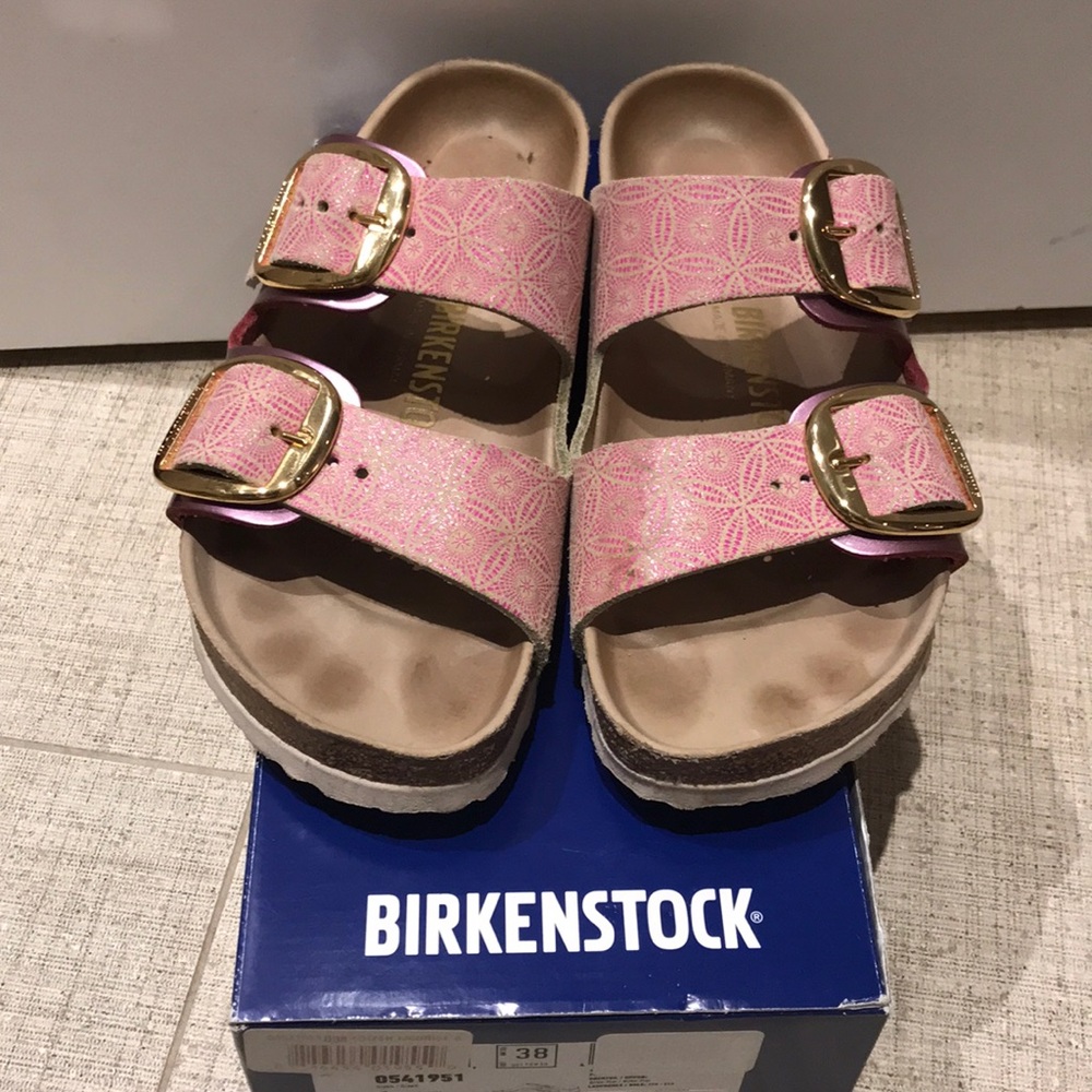 Birkenstock Arizona with leather footbed